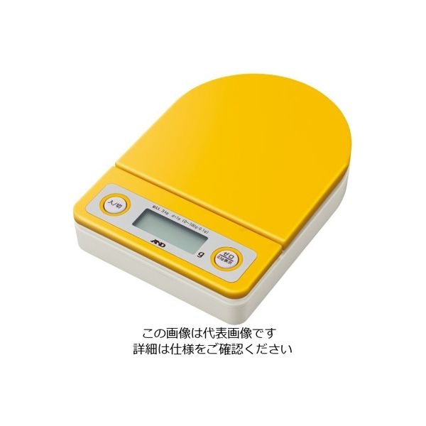 エー・アンド・デイ ホームスケール 黄 UH-3202-Y 1個 62-3146-61（直送品）