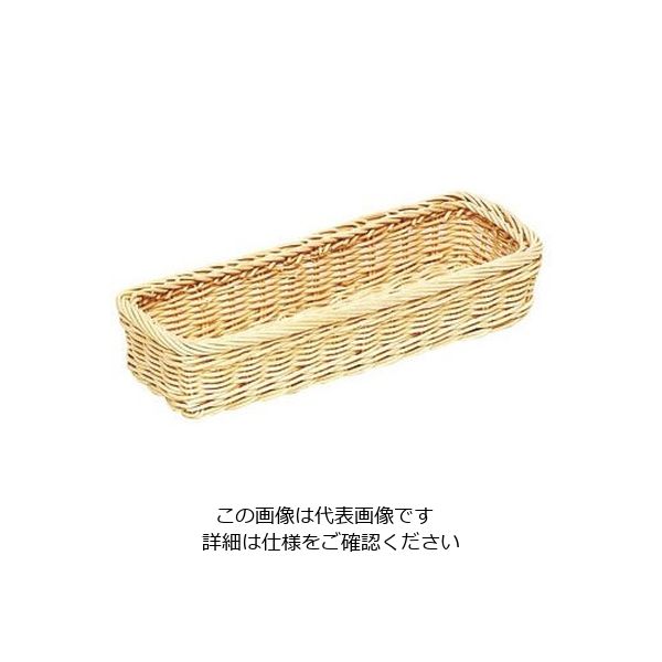 萬洋 藤角長ナイフ、フォーク白 16-616A 1個 62-3831-02（直送品）