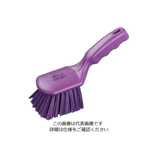 Hill Brush サーモンレジンブラシ 柄付ブラシ(抗菌シリーズ) パープル 毛丈44mm AMD4 1本 62-6167-52（直送品）