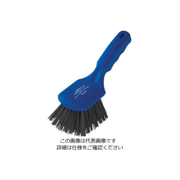 Hill Brush サーモンレジンブラシ ショートハンドルブラシ ダークブルー 毛丈44mm D4RESMDX 1本 62-6168-23（直送品）