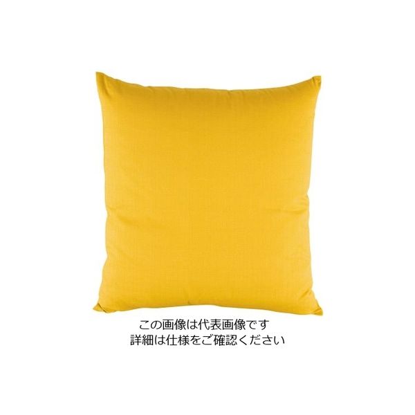 遠藤商事 綿 座布団 つむぎ調無地 からし 550×510 セット 1個 62-6306-05（直送品）