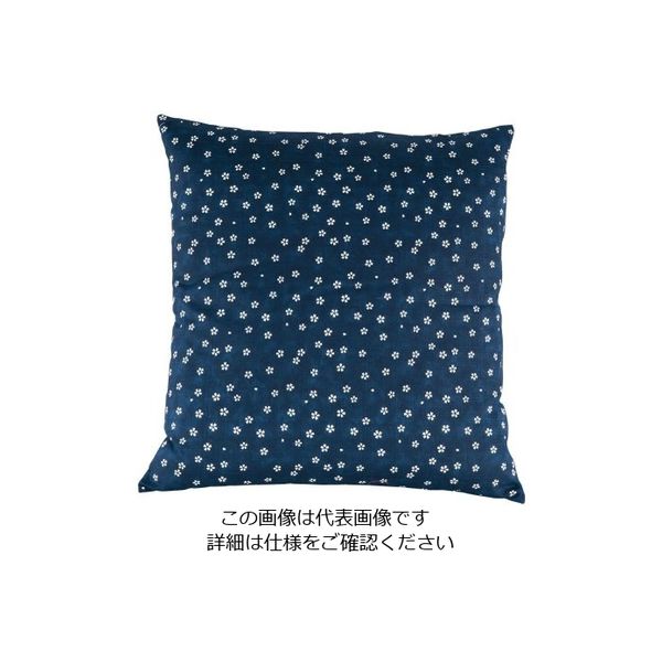 遠藤商事 綿 座布団 さくら 紺 460×460 カバーのみ 1個 62-6306-60（直送品）