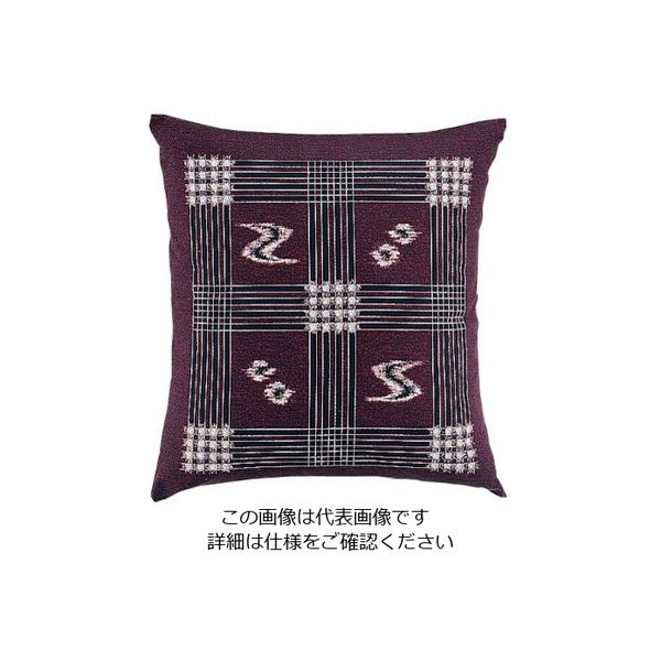 遠藤商事 綿 座布団IT やまと格子184 赤 550×510 カバーのみ 62-6306-91 1個（直送品）