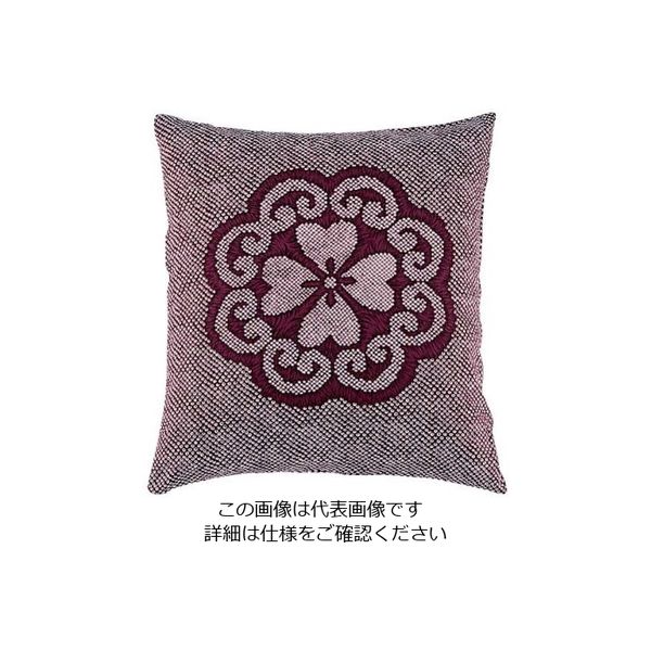 遠藤商事 綿 座布団IT 花かなこ132 赤 460×460 カバーのみ 62-6307-01 1個（直送品）