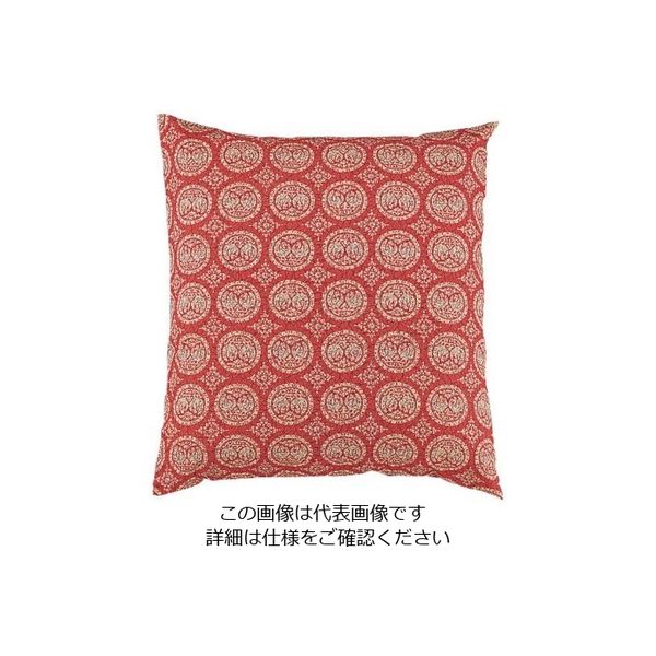 遠藤商事 綿 座布団HY 正倉院51083 赤 410×410 セット 62-6307-33 1個（直送品）
