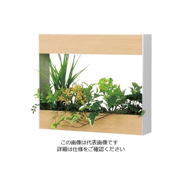 遠藤商事 デザインポット(造花付) ベージュ 62-6323-68 1個（直送品）