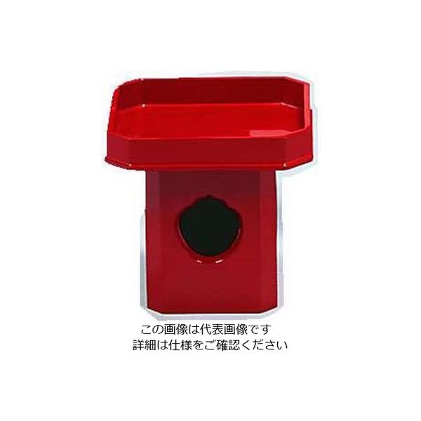 雅漆工芸 漆朱塗 三宝 24cm 62-6326-94 1個（直送品）