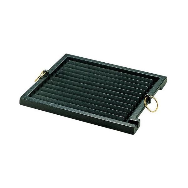遠藤商事 鉄鋳物 角グリルパン 小 62-6358-72 1個（直送品）