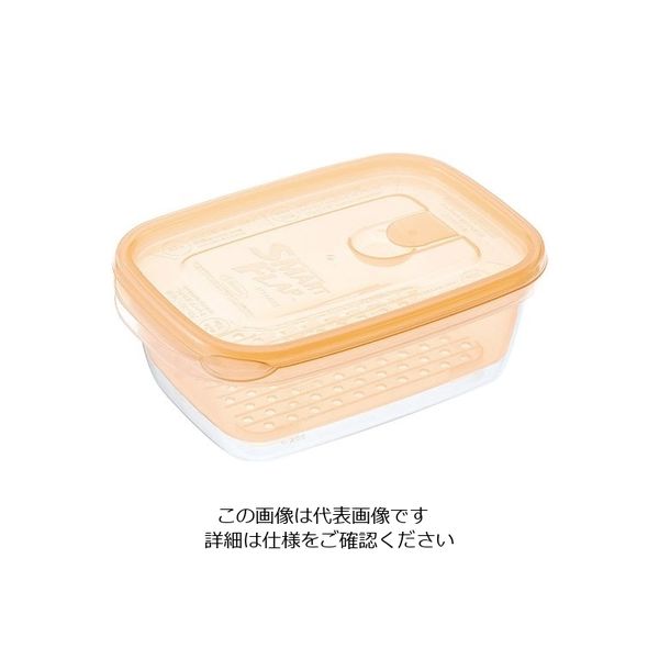 岩崎工業 茹でうま野菜調理容器 角型 A-043(YO) 1個 62-6390-78（直送品）