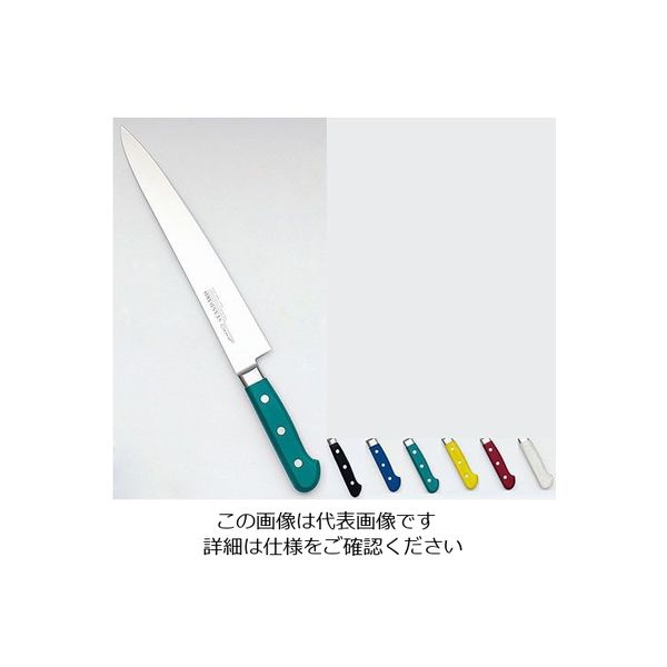 實光 堺實光 STD抗菌PC 筋引(両刃) 27cm 緑 56052 1個 62-6420-47（直送品）