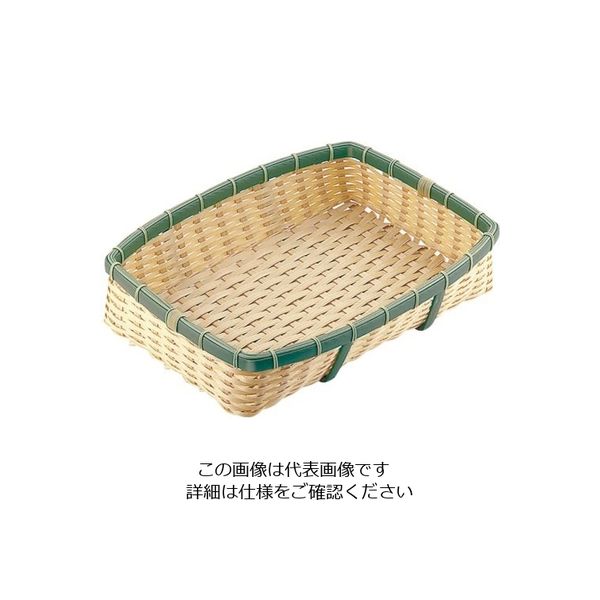 トーダイ PP 竹 角型 深ざる 40型 62-6403-09 1個（直送品）