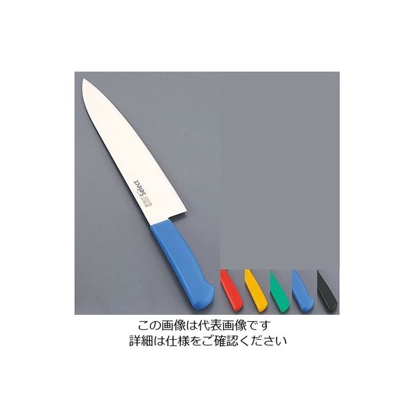 遠藤商事 カラーセレクト 牛刀(両刃) 3016ーYE 24cmイエロー 62-6419-87 1個（直送品）