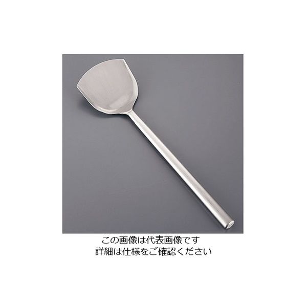 三宝産業 ステンレス パイプ柄ワンピース中華ヘラ 中 62-6445-24 1個（直送品）