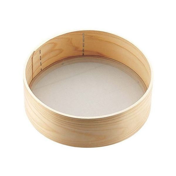 遠藤商事 木枠そば粉フルイ(60メッシュ) 8寸 62-6449-32 1個（直送品）