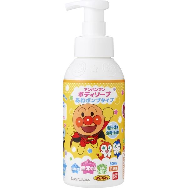 バンダイ アンパンマン ボディソープ あわポンプタイプ 4549660553953 1個(500ML)（直送品）