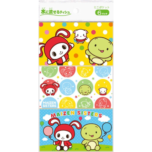 ダイレイ まいぜんシスターズ ミニポケットティシュ 4549660877097 1パック(6個入)（直送品）