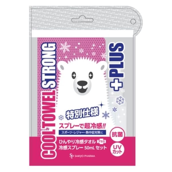 サイキョウ・ファーマ クールタオルストロングプラスブロッサムピンク 4562378465165 1個(1枚)（直送品）