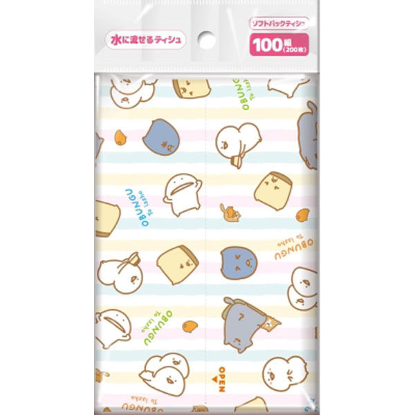 ダイレイ お文具といっしょ　ソフトパックティシュ１００組 4570118133236 1パック(100組)（直送品）