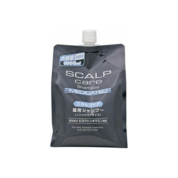 熊野油脂 スカルプケア 薬用シャンプー詰替 4582400830075 1個(1000ML)（直送品）