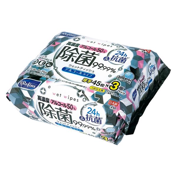 Life-do.Plus リファイン高濃度アルコール135枚 4589506155231 1個(135枚)（直送品）