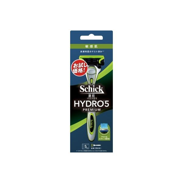 シック・ジャパン ハイドロ5プレミアム 敏感肌 ホルダー（刃付き） 4891228310745 1個(1本)（直送品）