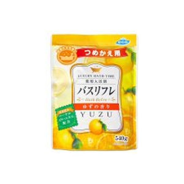 ライオンケミカル バスリフレ薬用入浴剤つめかえ用ゆずの香り 4900480227729 1個(540G)（直送品）