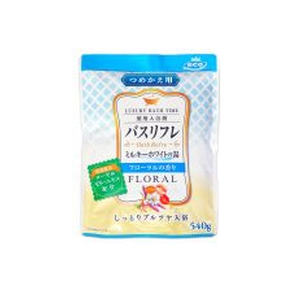 ライオンケミカル バスリフレ薬用入浴剤ミルキーホワイトのにごり湯つめかえ用フローラルの香り 4900480227804 1個(540G)（直送品）