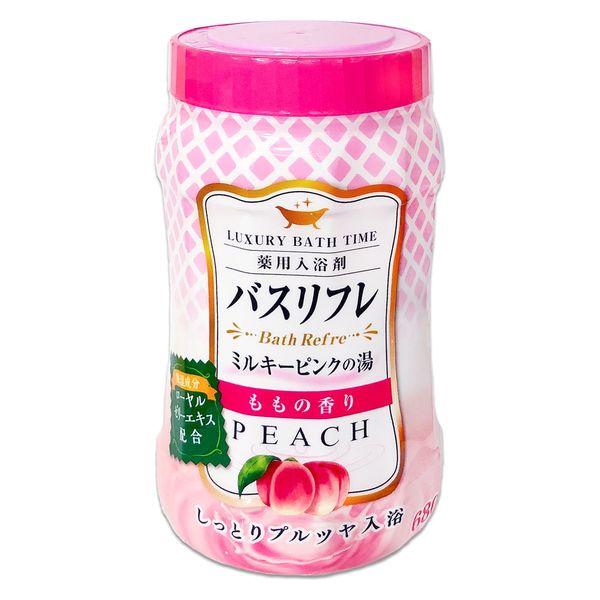 ライオンケミカル バスリフレ薬用入浴剤ピンクのにごり湯桃の香り６８０Ｇ 4900480227880 1個(680G)（直送品）