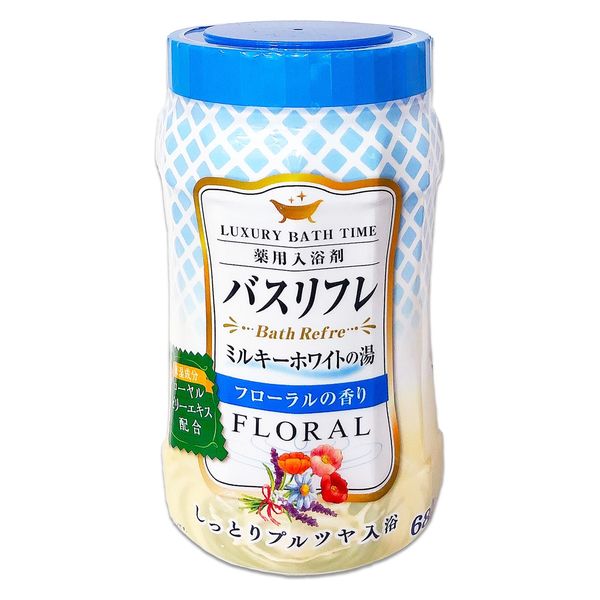 ライオンケミカル バスリフレ薬用入浴剤ミルキーホワイトノのにごり湯フローラルの香り６８０Ｇ 4900480227897 1個(680G)（直送品）