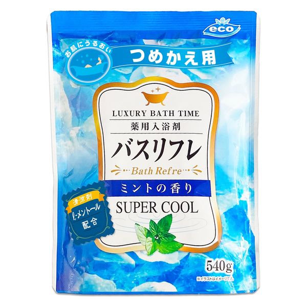 ライオンケミカル バスリフレスーパークール入浴剤Мつめかえ 4900480286191 1個(540G)（直送品）