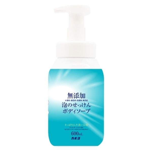 カネヨ石鹸 無添加泡のせっけんボディーソープ　本体 4901329500188 1個(600ML)（直送品）