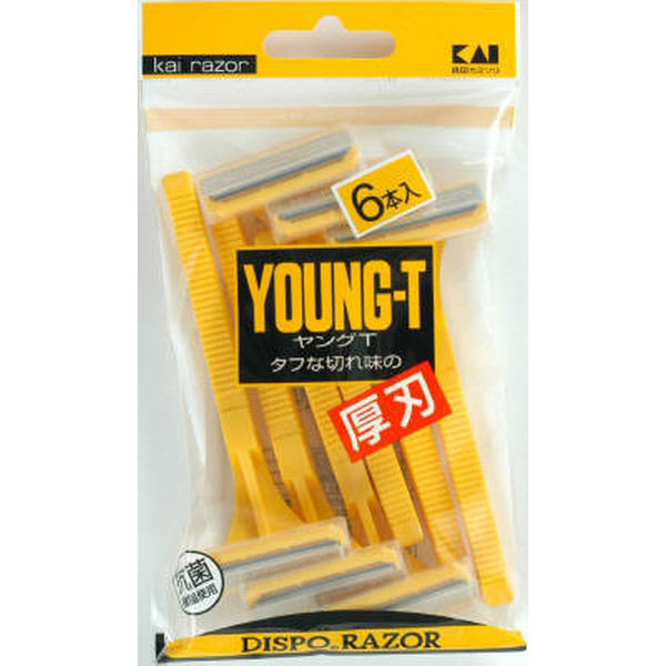 貝印 ０４３７０　ヤングＴ６本入り 4901331004377 1個(6本)（直送品）