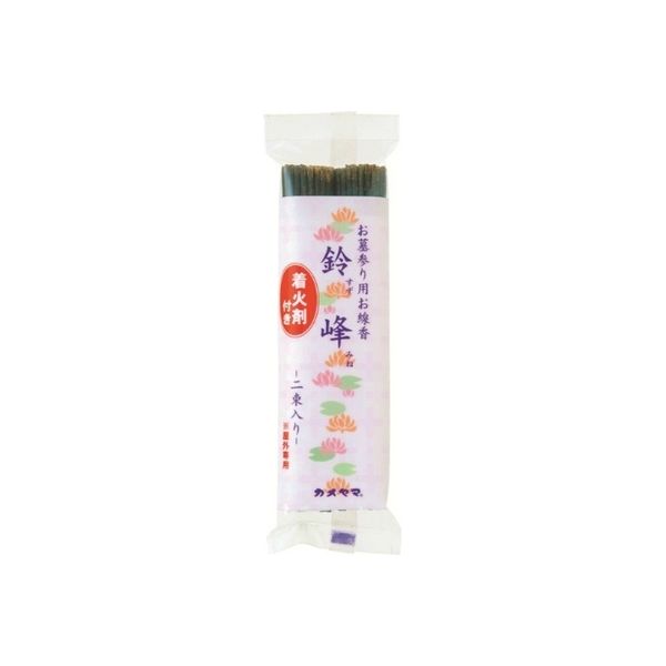 カメヤマ 鈴峰 着火剤付2束入り 4901435931050 1個(60G)（直送品）