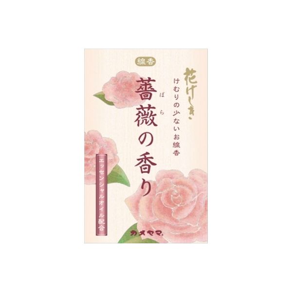 カメヤマ 花げしき 薔薇の香り ミニ寸 4901435955452 1個(76G)（直送品）