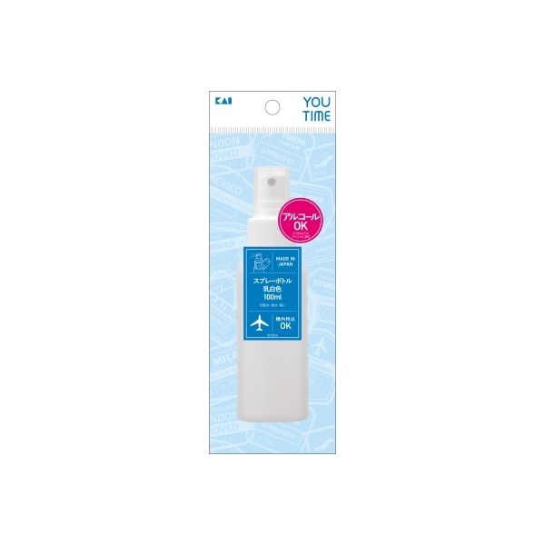 貝印 KC1314 スプレーボトル乳白色100ml 4901601070385 1個