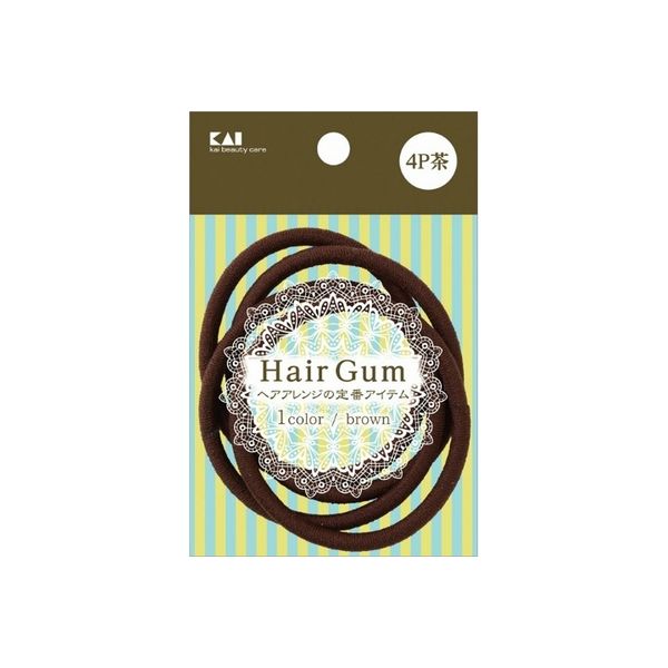 貝印 KQ0016ヘップリング 茶 4P 4901601302813 1パック(4個入)（直送品）