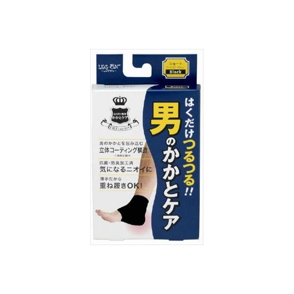 玉川衛材 レッグオン 男のかかとケアBK 1足 4901957410132 1個（直送品）
