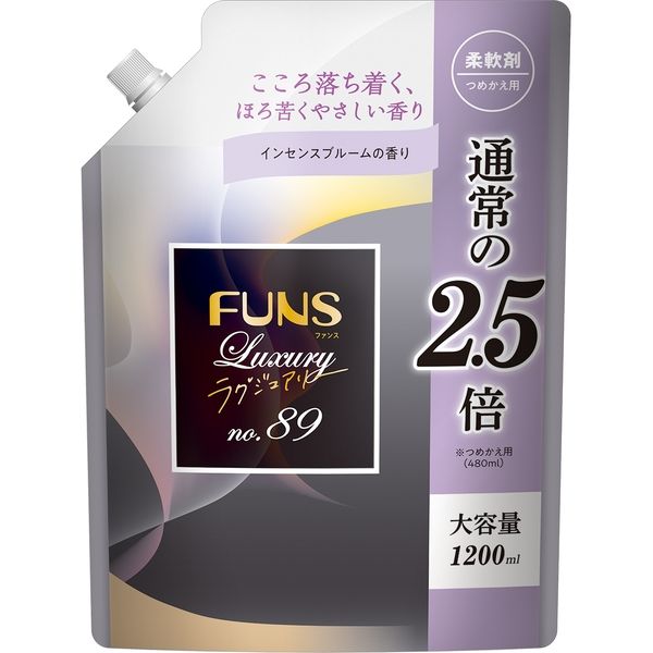 第一石鹸 FUNS（ファンス）ラグジュアリー柔軟剤No89 大容量 詰替え 4902050210674 1個(1200ML)（直送品）