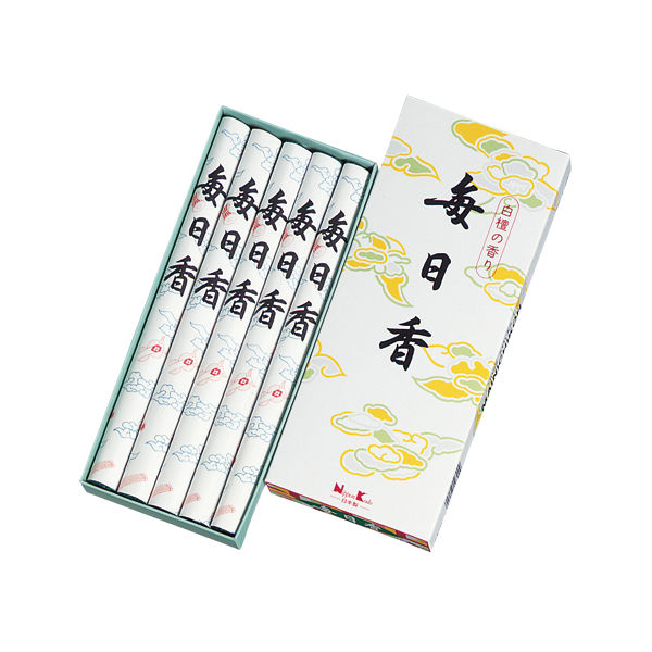 日本香堂 毎日香 長大把 5把入 4902125103009 1個(155G)（直送品）