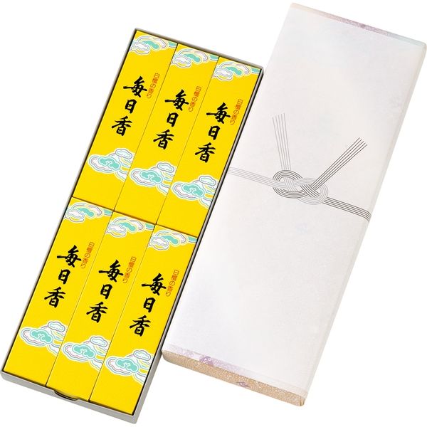 日本香堂 毎日香 進物型サック6入 包装品 4902125106017 1パック(6個入)（直送品）