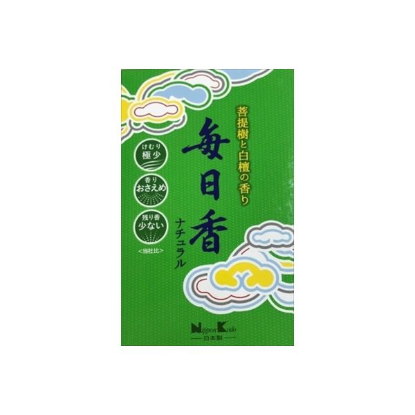 日本香堂 毎日香ナチュラル 大型バラ詰 4902125108127 1個(220G)（直送品）