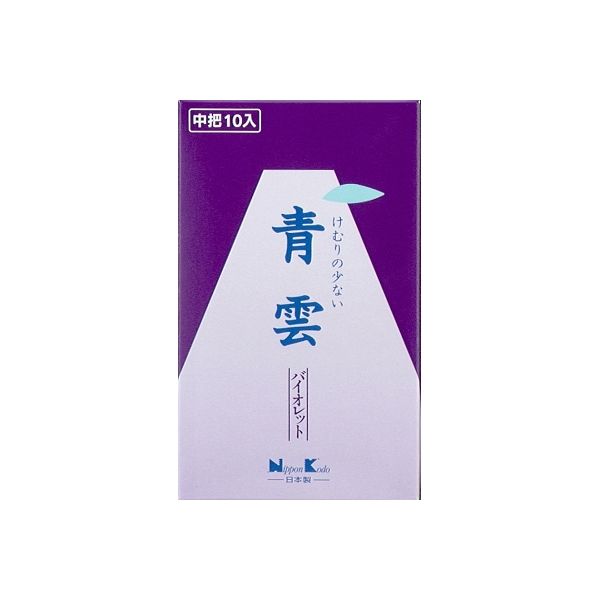日本香堂 青雲バイオレット 中把 4902125249028 1個(19 )（直送品）