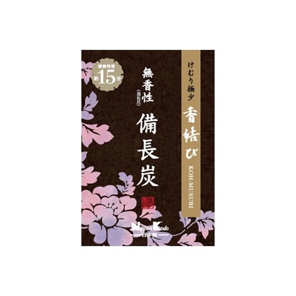 日本香堂 香結び 無香性備長炭 ミニ 4902125269026 1個(60G)（直送品）