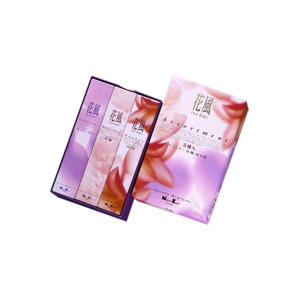 日本香堂 花風 三種入（ラベンダー／白梅／沈丁花） 4902125274983 1個(180 )（直送品）