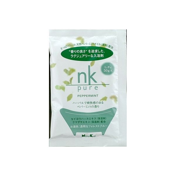 日本香堂 NK ピュア ペパーミント 入浴剤 4902125332164 1個(50 )（直送品）