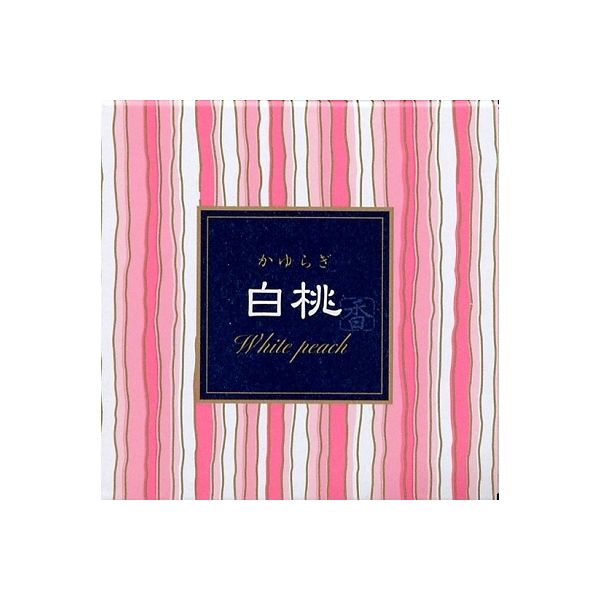 日本香堂 かゆらぎ 白桃 コーン12個入 香立付 4902125384545 1個（直送品）