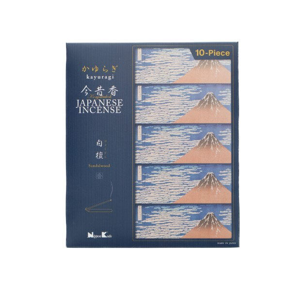日本香堂 かゆらぎ　今昔香　白檀 4902125384828 1パック(10個入)（直送品）