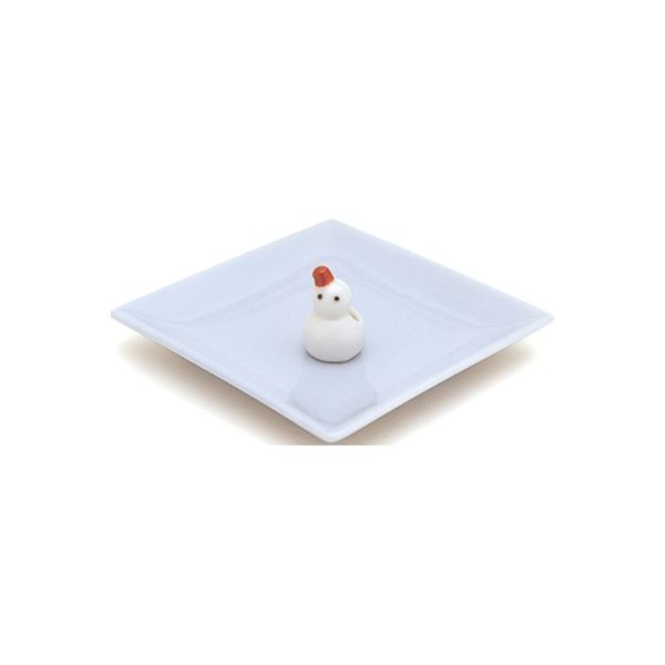 日本香堂 陶器香皿＆雪ダルマ香立 4902125975316 1個（直送品）