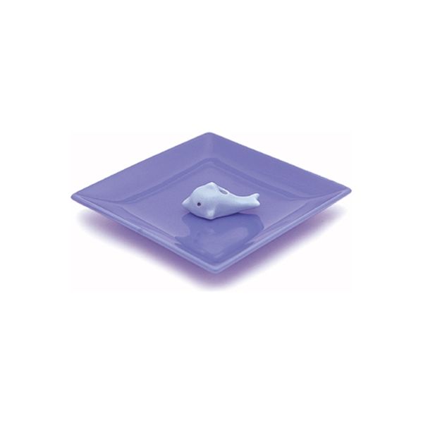 日本香堂 陶器香皿＆イルカ香立（ブルー） 4902125975378 1個（直送品）