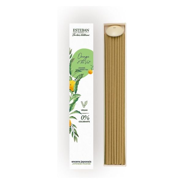 日本香堂 インテリアガーデンナチュール　オレンジ＆グリーンティー　お香 4902125989900 1個(40本)（直送品）